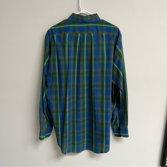 Ralph Lauren Green Check Button Down Preppy Shirt‌‌‌ - Picture 2 of 3